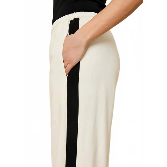 NEW SOLID & STRIPED monaco pant in brule/noir - Picture 3 of 4